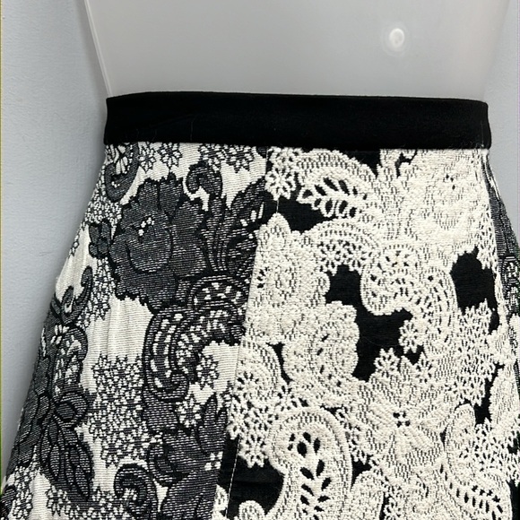 Anthropologie Eva Franco Floral Lace A-Line Skirt Size 2 - Picture 2 of 10